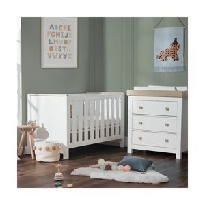 CuddleCo Luna 2 Piece Roomset-White/Oak