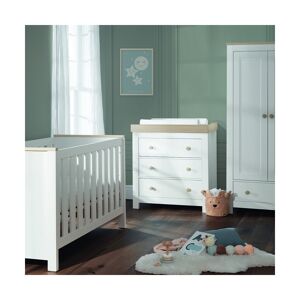 CuddleCo Luna 3 Piece Roomset-White/Oak