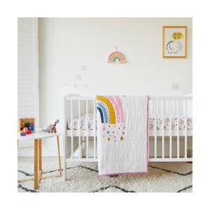 Kabode Cot & Cot Bed Quilted Blanket-Rainbow