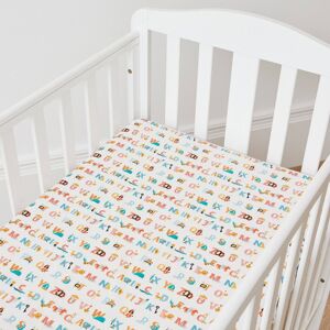 Kabode Cot Fitted Sheet 2 Pack-Alphabet