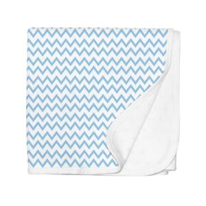 Silly Billyz Jersey Stroller Blanket Blue Chevron