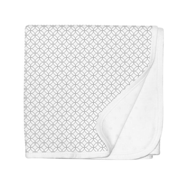 Silly Billyz Jersey Stroller Blanket Geo Circles