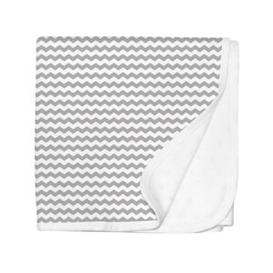 Silly Billyz Jersey Stroller Blanket Grey Chevron