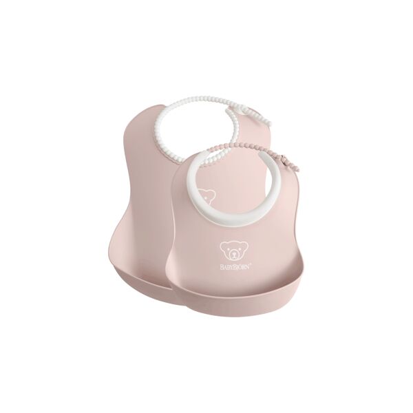 BABYBJÖRN Pack of 2 Feeding Bib Set-Powder Pink