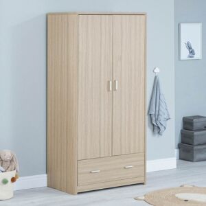 Babymore Luno/Veni 2 Door Wardrobe-Oak