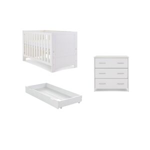 Obaby Nika 2 Piece Room Set & Underdrawer-White Wash