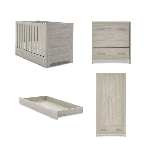 Obaby Nika 3 Piece Room Set & Underdrawer-Grey Wash