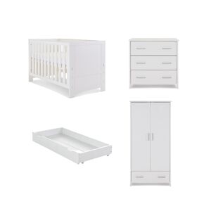 Obaby Nika 3 Piece Room Set & Underdrawer-White Wash