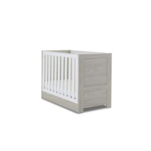 Obaby Nika Cot Bed & Underdrawer-Grey Wash & White