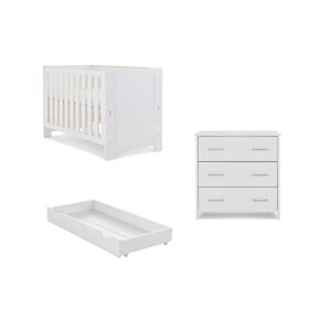 Obaby Nika Mini 2 Piece Furniture Room Set & Underdrawer-White