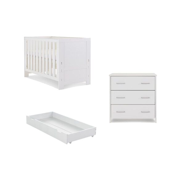 Obaby Nika Mini 2 Piece Furniture Room Set & Underdrawer-White