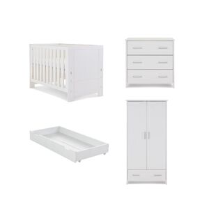 Obaby Nika Mini 3 Piece Room Set & Underdrawer-White Wash