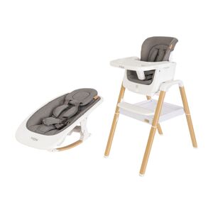 Tutti Bambini 2in1 Nova Highchair/Rocker Bundle-Oak/White(YBC)