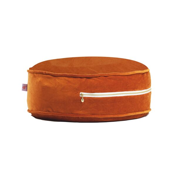 Wigiwama Velvet Ottoman-Cinnamon