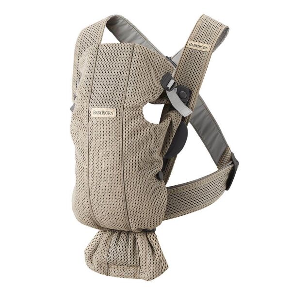 Baby Bjorn Mini Baby 3D Mesh Carrier-Grey Beige