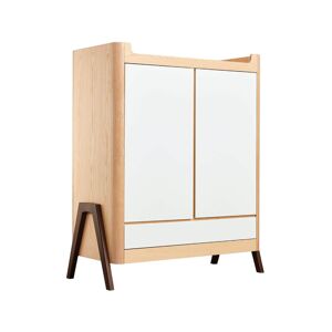 Gaia Hera Wardrobe-Natural/Walnut
