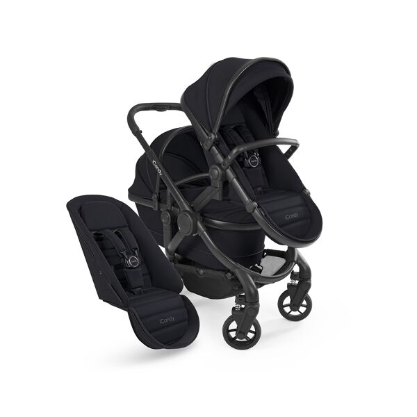 iCandy Peach 7 Double Stroller Bundle-Jet/Back Edition