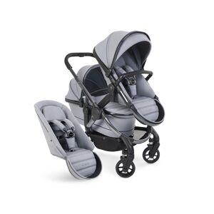 iCandy Peach 7 Double Stroller Bundle-Phantom/Light Grey