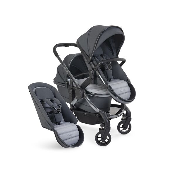 iCandy Peach 7 Double Stroller Bundle-Phantom/Truffle