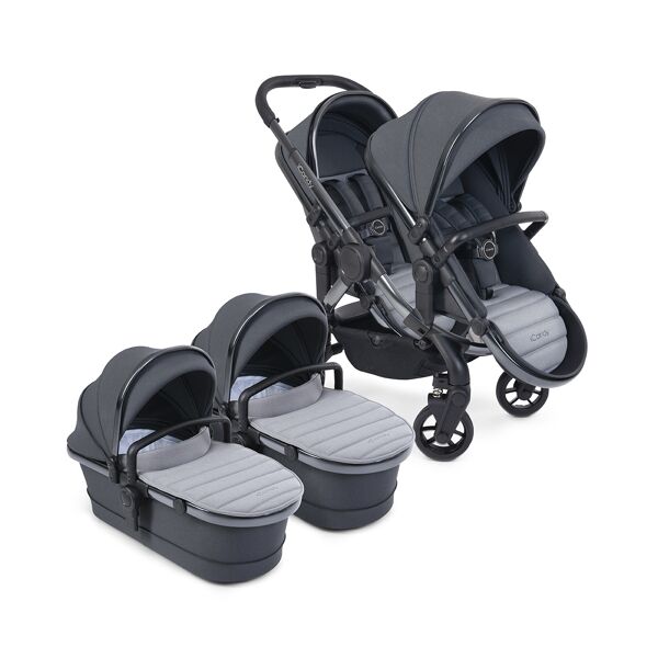 iCandy Peach 7 Twin Stroller Bundle-Phantom/Truffle