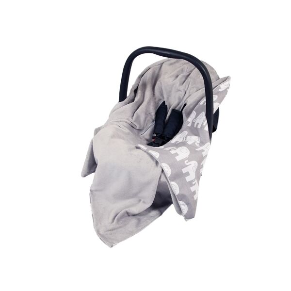 Kiddies Kingdom Baby Wrap ELEPHANT For Car Seat-Grey