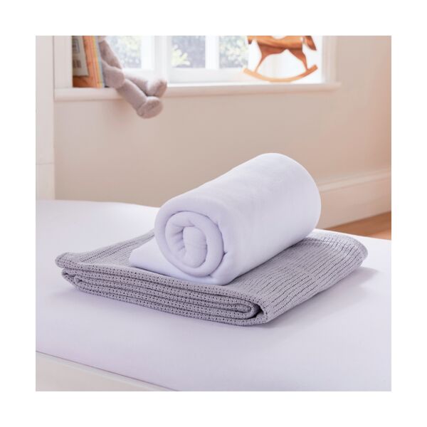 Martex Baby Starter Set Cotbed-Grey