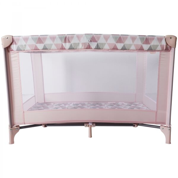 My Babiie Pink Geometric Travel Cot (MBTC1PG)
