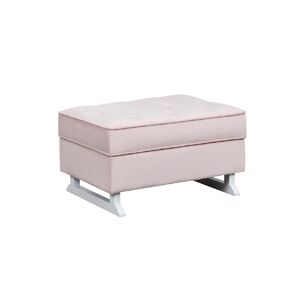 Nursery Collective Footstool-Dusty Pink White