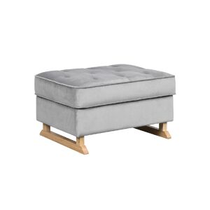 Nursery Collective Footstool-Quiet Grey Natural