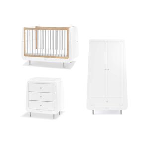 SnuzKot Skandi 3 Piece Nursery Furniture Set-Grey