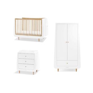SnuzKot Skandi 3 Piece Nursery Furniture Set-Natural