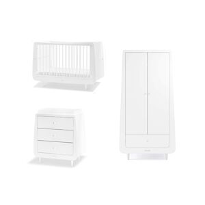 SnuzKot Skandi 3 Piece Nursery Furniture Set-White
