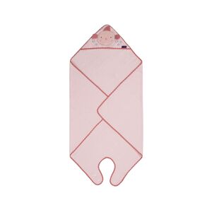 ClevaMama Bamboo Apron Baby Bath Towel-Pink (New 2022)