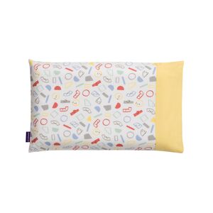 ClevaMama ClevaFoam® Toddler Pillow Case-Yellow/Grey (New 2022)