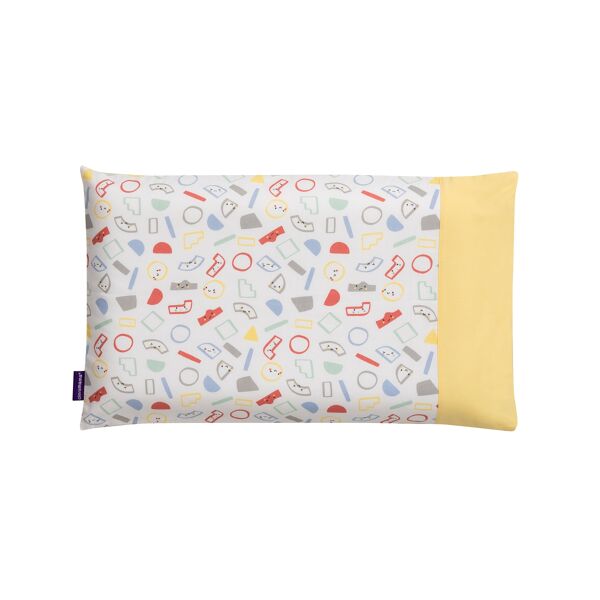 ClevaMama ClevaFoam® Toddler Pillow Case-Yellow/Grey (New 2022)