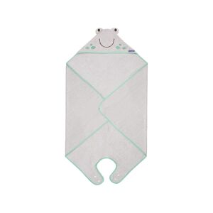 ClevaMama Franky the Frog Bamboo Apron Baby Bath Towel-Grey (New