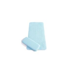 ClevaMama Polka Dots Bath Mat & Kneeling Cushion-Blue (New 2022)