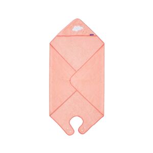 ClevaMama Soft Cotton Apron Baby Bath Towel-Coral (New 2022)