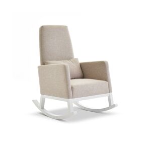 Obaby High Back Rocking Chair-White with Oatmeal Cushions (NEW 2