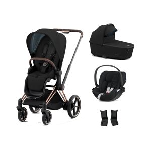 Cybex e-Priam Rose Gold Pushchair with Lux Carry Cot & Cloud Z C