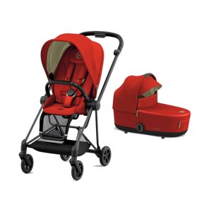 Cybex Mios Black Pushchair with Lux Carry Cot-Autumn Gold (New 2