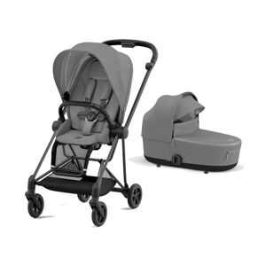 Cybex Mios Black Pushchair with Lux Carry Cot-Soho Grey (New 202