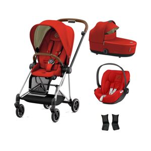 Cybex Mios Chrome Pushchair with Lux Carry Cot & Cloud Z Car Sea