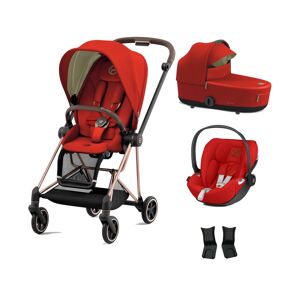Cybex Mios Rose Gold Pushchair with Lux Carry Cot & Cloud Z Car