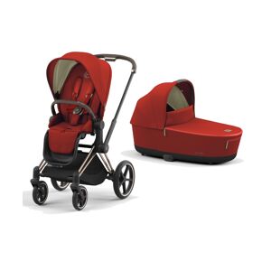 Cybex Priam Rose Gold Pushchair with Lux Carry Cot-Autumn Gold (