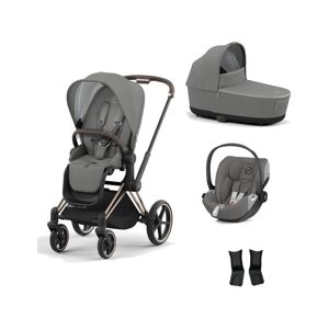 Cybex Priam Rose Gold Pushchair with Lux Carry Cot & Cloud Z Car