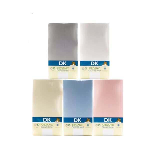 DK Glove ORGANIC Fitted Cotton Sheet for Large Cot 127x63-Pink
