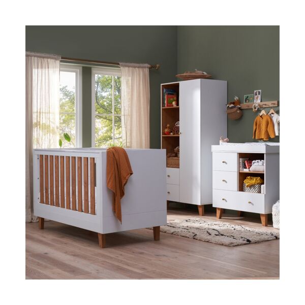 Tutti Bambini Como 3 Piece Roomset-White/Rosewood
