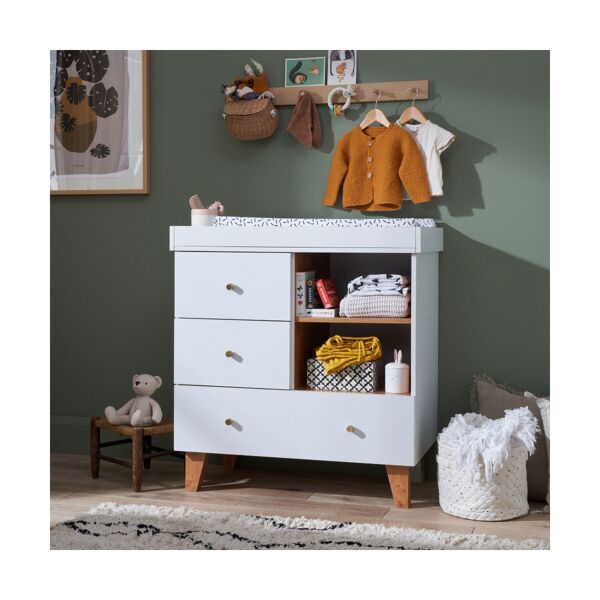 Tutti Bambini Como Chest Changer-White/Rosewood