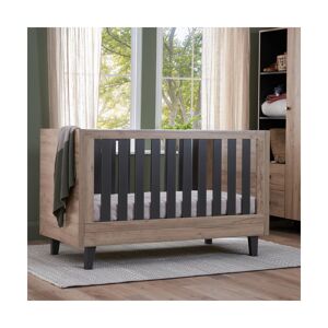 Tutti Bambini Como Cot Bed-Distressed Oak/Slate Grey